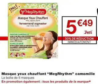Masque yeux chauffant camomille