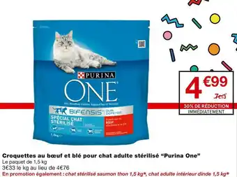 Monoprix Croquettes au bœuf et blé pour chat adulte stérilisé offre