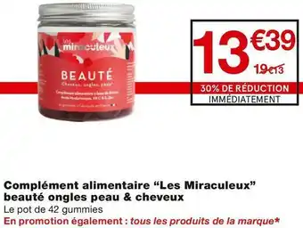 Monoprix Complément alimentaire beauté ongles peau & cheveux offre