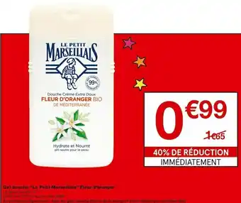 Monoprix Gel douche “Le Petit Marseillais” Fleur d’oranger offre