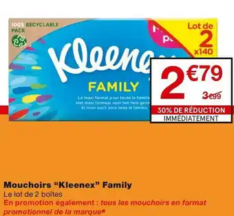 Monoprix Mouchoirs “Kleenex” Family offre