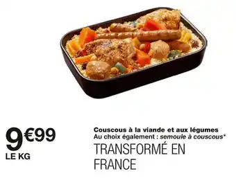 Couscous à la viande et aux légumes