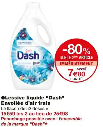 Monoprix Lessive liquide Envollée d’air frais offre