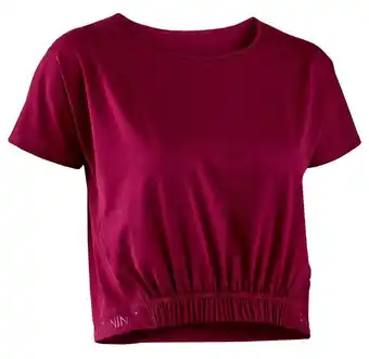 Decathlon Tee-shirt de fitness femme Crop Top offre