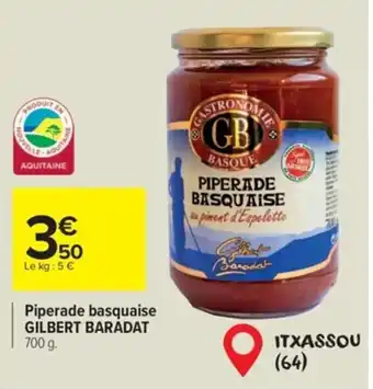 Piperade basquaise GILBERT BARADAT