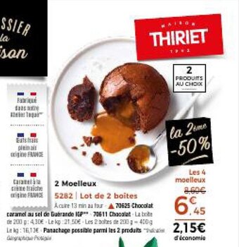 Thiriet 2 Moelleux offre