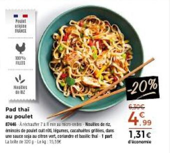 Thiriet Pad thai au poulet offre