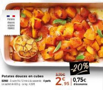 Thiriet Patates douces en cubes offre