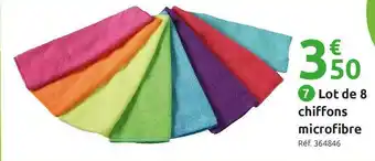 Lot de 8 chiffons microfibre
