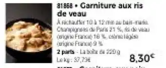 Thiriet Garniture aux ris de veau offre