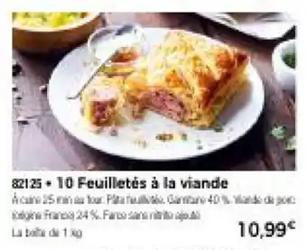 Thiriet 10 Feuilletés à la viande offre