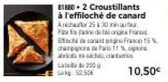 Thiriet 2 Croustillants a l'effiloche de canard offre