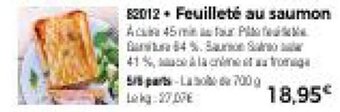 Thiriet Feuillete au saumon offre