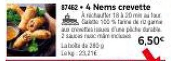 Thiriet 4 Nems crevette offre