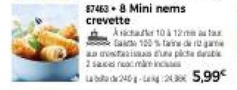 Thiriet 8 Mini nems crevette offre