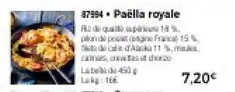 Thiriet Paella royale offre