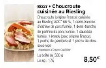 Thiriet Choucroute cuisinee au Riesling offre
