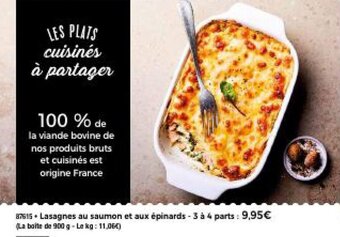 Thiriet Lasagnes au saumon et aux épinards offre