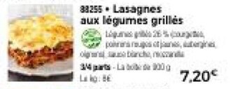 Thiriet Lasagnes aux legumes grilles offre