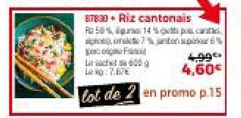Thiriet Riz cantonais offre