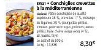 Thiriet Conchiglies crevettes a la mediterraneenne offre