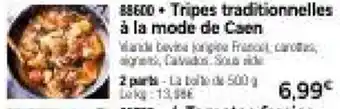 Thiriet Tripes traditionnelles a la mode de caen offre