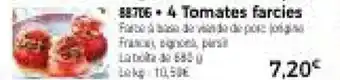 Thiriet 4 Tomates farcies offre