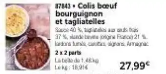 Thiriet Colis boeuf bourguignon et tagliatelles offre