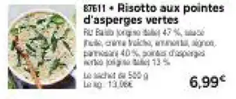 Thiriet Risotto aux pointes d'asperges vertes offre