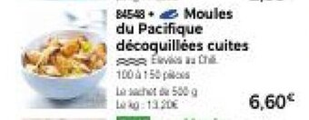 Thiriet Moules du Pacifique décoquillées cuites offre