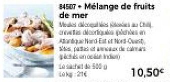 Thiriet Melange de fruits de mer offre