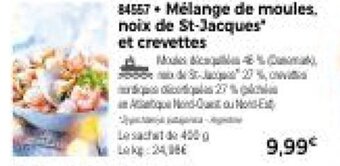 Thiriet Melange de moules, noix de St-jacques' et crevettes offre