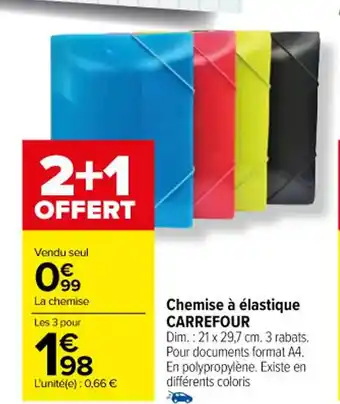 Carrefour Chemise à élastique CARREFOUR offre