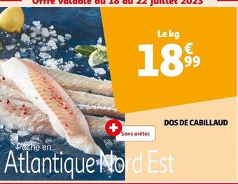 Auchan DOS DE CABILLAUD offre