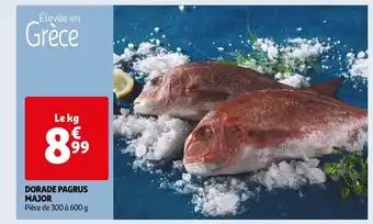 Auchan DORADE PAGRUS MAJOR Pièce de 300 à 600 g offre