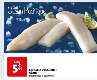 Auchan LAMELLES D'ENCORNET GÉANT Décongelées et saumurées offre