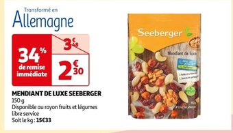 Auchan MENDIANT DE LUXE SEEBERGER offre
