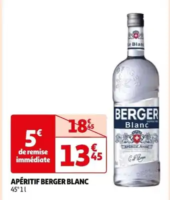 Auchan APÉRITIF BERGER BLANC offre
