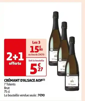 Auchan CRÉMANT D'ALSACE AOP(²) offre