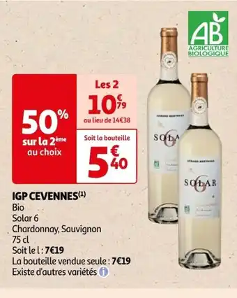 Auchan IGP CEVENNES(¹) offre