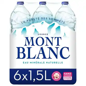 Auchan Supermarché Eau minérale naturelle mont blanc offre