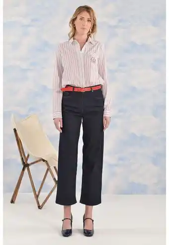Un Jour Ailleurs Bagitto - jean large 7/8eme - brut offre