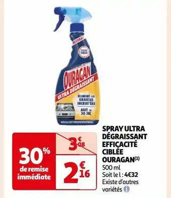 Spray ultra dégraissant efficacité ciblée ouragan