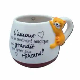 b&m Mug relief chat offre