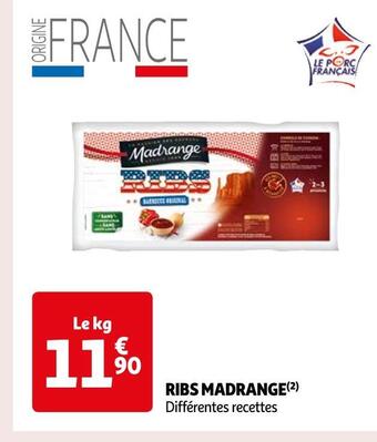 Auchan Supermarché Madrange ribs offre