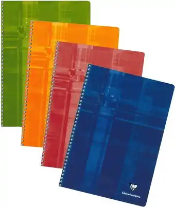 Bureau Vallée Clairefontaine cahier carte a4 5x5 100p spiral 90g clairef offre