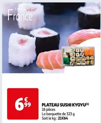Auchan Supermarché Plateau sushi kyoyu offre