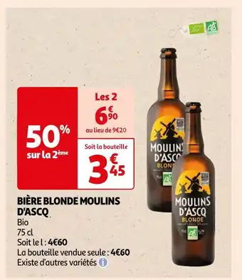 Auchan Moulins d'ascq bière blonde offre