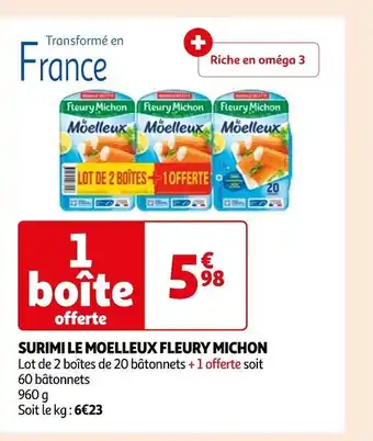 Auchan Fleury michon surimi le moelleux offre