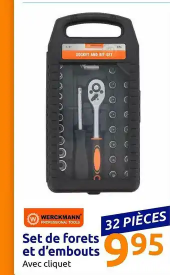 Action Set De Forets Et D'embouts Werckmann offre